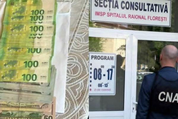 Sinteza CNA: 11 cauze penale pornite pe o schemă de corupție sistemică la Spitalul Raional Florești, un avocat cercetat pentru mită de 50 000 de euro și sechestre aplicate de ARBI de circa 23 de milioane de lei