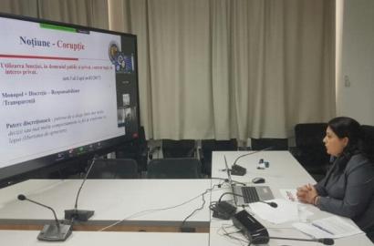 O nouă ședință de informare anticorupție, organizată de CNA, pentru Centrul Național de Instruire „Moldinsolv”