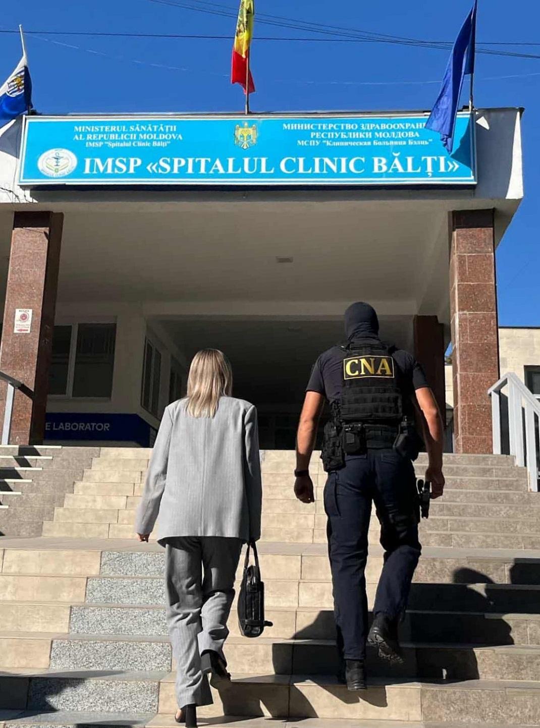 Factori de decizie ai IMSP „Spitalul Clinic Bălți” – vizați în cauze penale pentru fapte de corupție. CNA desfășoară acțiuni și la spitalele raionale din Drochia și Edineț