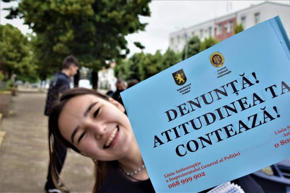 Campania „Denunță! Atitudinea ta contează!”, la Hâncești