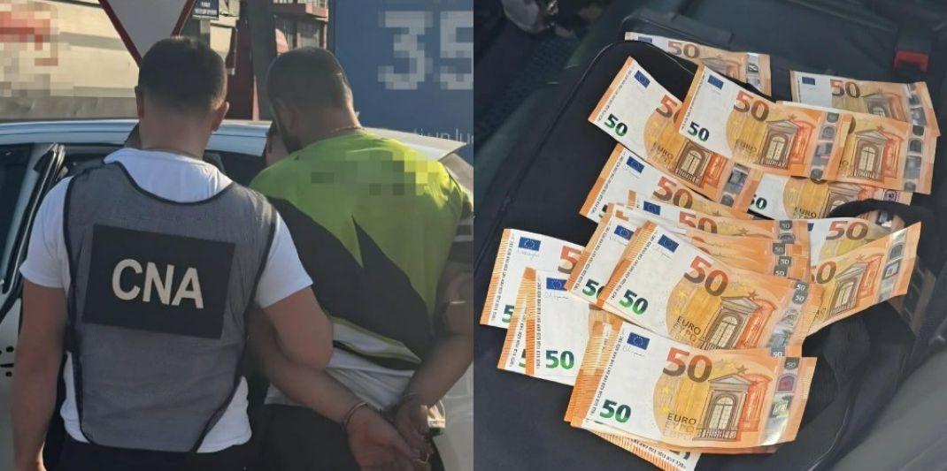 Un bărbat, reținut în flagrant de CNA și PA la Cimișlia. Ar fi pretins 1 500 de euro pentru a mușamaliza un caz de conducere în stare de ebrietate